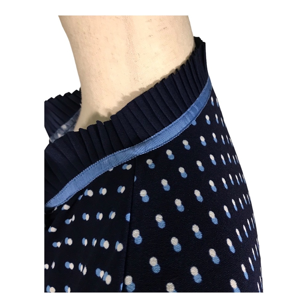 Talbots Blue Ruffle Collar Blouse - Picture 7 of 12